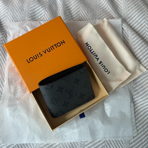 Louis Vuitton Slender Monogram Eclipse Black/Grey wallet - Picture 1 of 2